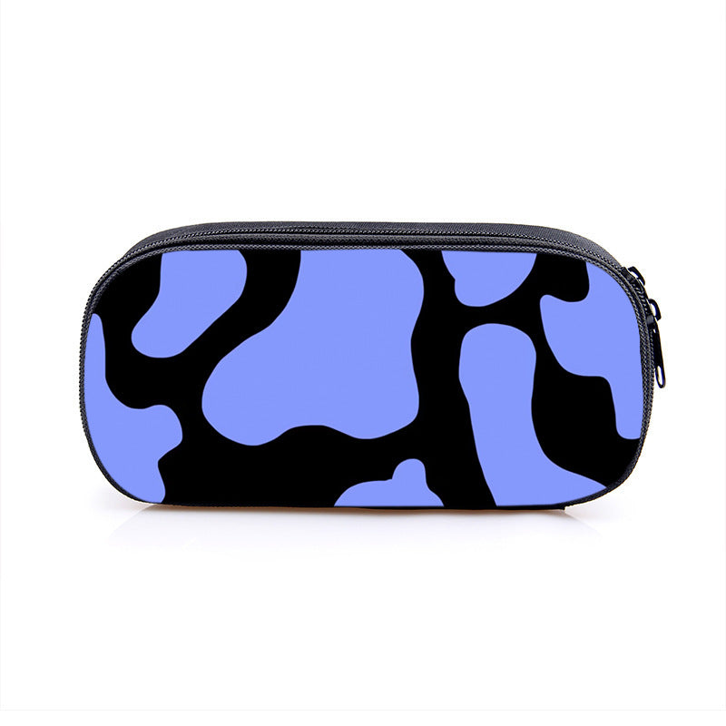 Wholesale Cow Pattern Series Simple Polyester Pencil Case